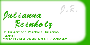 julianna reinholz business card